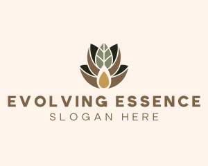 Leaf Spa Essence Oil logo design