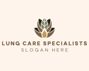 Leaf Spa Essence Oil logo design