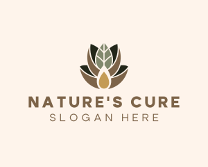 Naturopath - Leaf Spa Essence Oil logo design