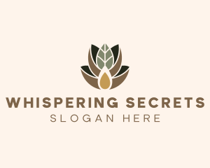 Leaf Spa Essence Oil logo design