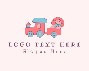 Toy Store - Girl Train Toy Store logo design