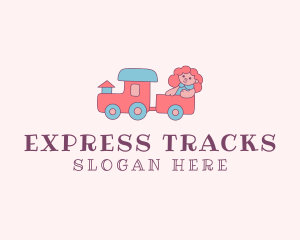 Train - Girl Train Toy logo design