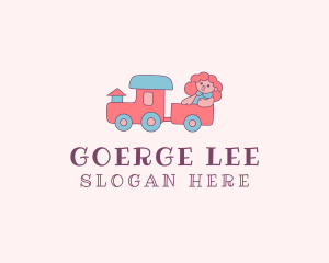 Child - Girl Train Toy logo design