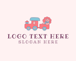 Nanny - Girl Train Toy logo design