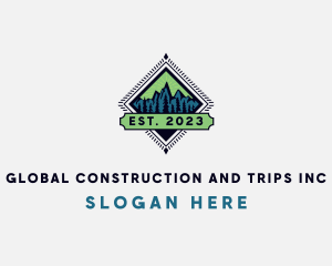 Highland - Mountain Forest Valley logo design