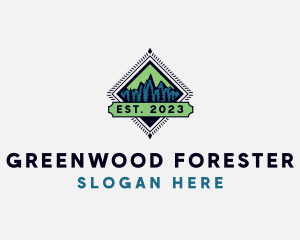 Mountain Forest Valley  logo design