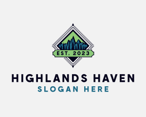 Mountain Forest Valley  logo design