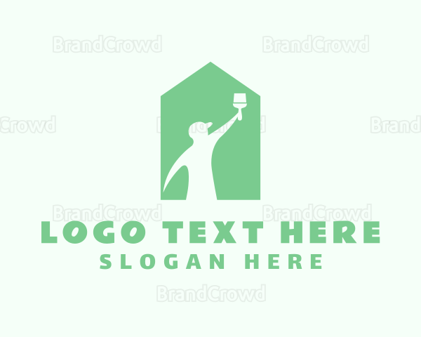 House Paint Handyman Logo