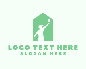 House - House Paint Handyman logo design