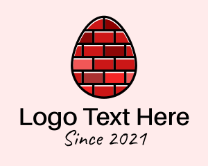 Estate - Concrete Brick Egg logo design