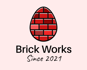 Concrete Brick Egg  logo design