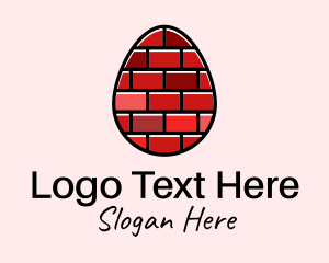 Concrete Brick Egg  Logo