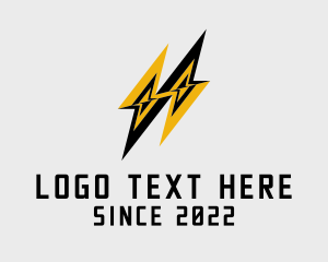 Battery - Electric Lightning Bolts logo design