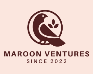 Maroon - Finch Bird Aviary logo design