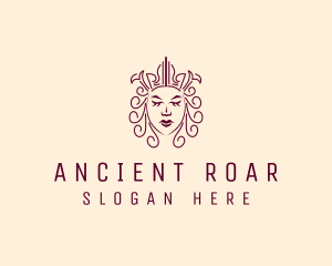 Ancient Medieval Queen  logo design