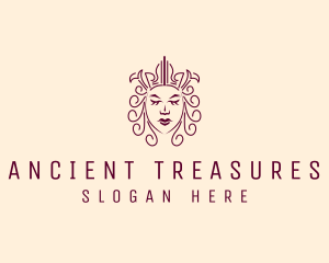 Ancient Medieval Queen  logo design