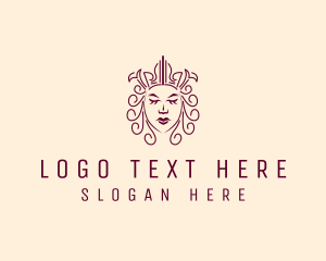 Regal - Ancient Medieval Queen logo design