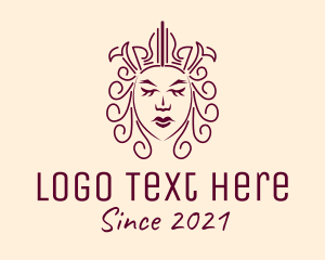 Queen - Ancient Medieval Queen logo design