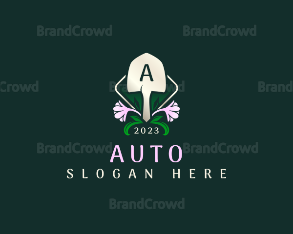 Florist Garden Shovel Logo