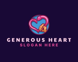 Adult Erotic Heart logo design