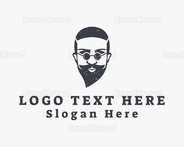 Sunglasses Hipster Man Logo