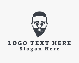 Beard - Sunglasses Hipster Man logo design