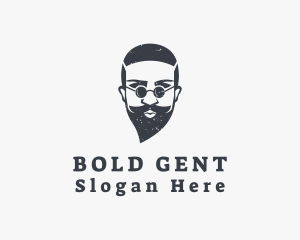 Sunglasses Hipster Man logo design