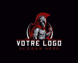 Gladiator - Spartan Gym Gladiator logo design