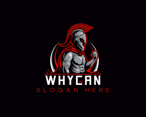Streamer - Spartan Gym Gladiator logo design