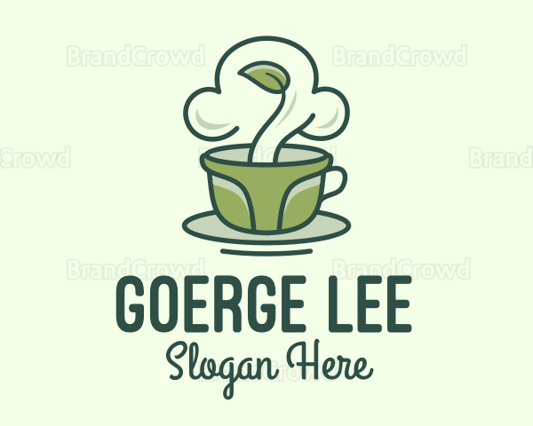 Green Organic Coffee Tea Logo