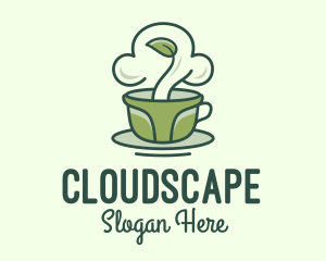 Cloudy - Green Organic Coffee Tea logo design