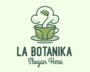 Green Organic Coffee Tea logo design