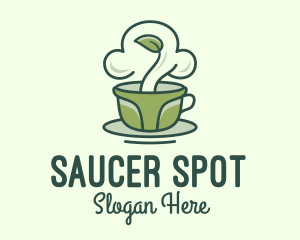 Saucer - Green Organic Coffee Tea logo design