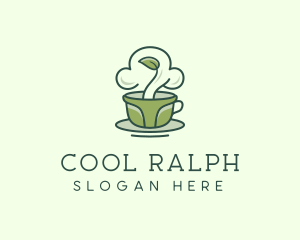 Green Organic Coffee Tea logo design