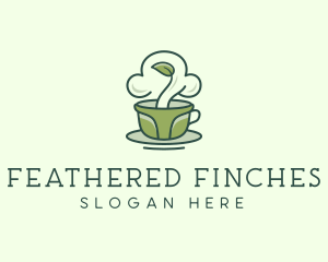 Green Organic Coffee Tea logo design