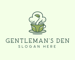 Green Organic Coffee Tea logo design