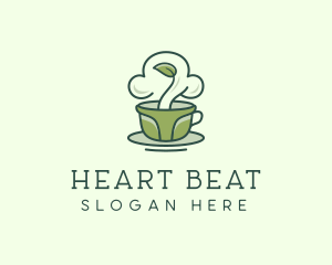 Green Organic Coffee Tea logo design