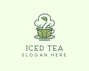 Green Organic Coffee Tea logo design