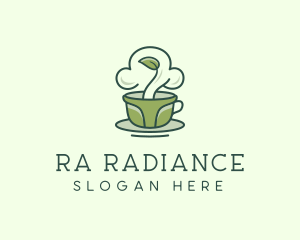 Green Organic Coffee Tea logo design