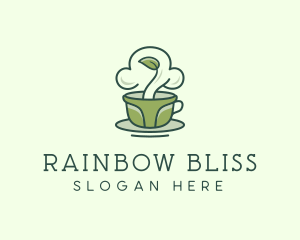 Green Organic Coffee Tea logo design