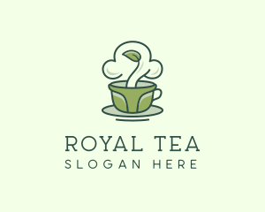 Green Organic Coffee Tea logo design