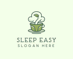 Green Organic Coffee Tea logo design