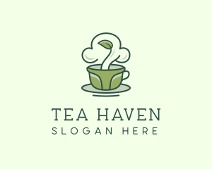 Green Organic Coffee Tea logo design