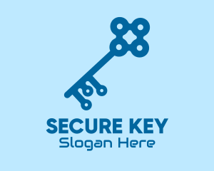 Secure Key Technology Cryptography  logo design