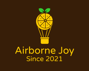 Lemon Hot Air Balloon logo design