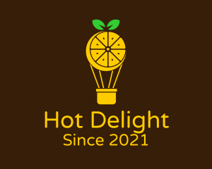 Lemon Hot Air Balloon logo design