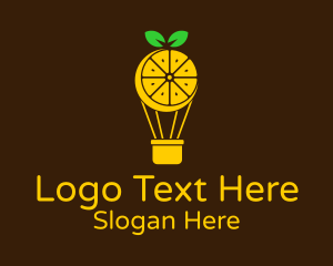 Lemon Hot Air Balloon Logo