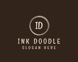 Handmade Scribble Doodle logo design