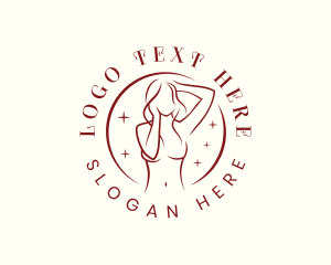 Seductive - Female Nude Fashion logo design