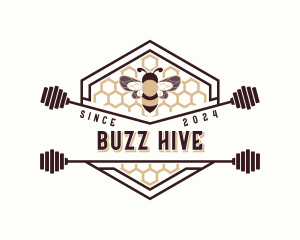 Bee - Bee Honeycomb Hexagon logo design